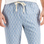 Tasso Elba Medallion Print Drawstring Pants Grey Combo