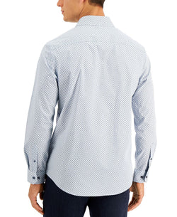Tasso Elba Rho Medallion Shirt Blue Combo thumbnail 2