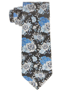 Tayion Collection Regular Fit Tie Necktie Black Phi Beta Sigma Floral thumbnail 1