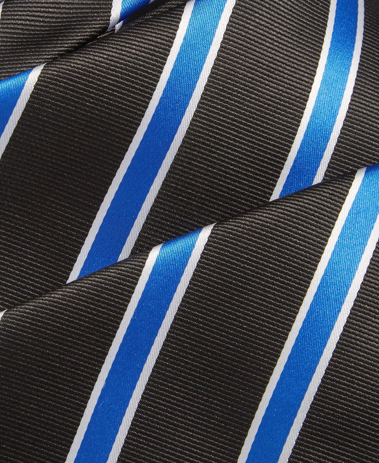 Tayion Collection Royal Blue & White Stripe Tie