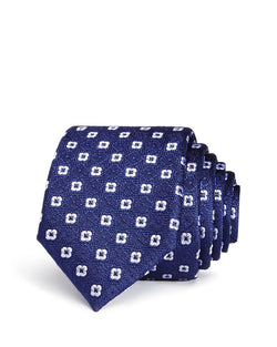 Ted Baker Shadow Flower Skinny Tie Navy thumbnail 1