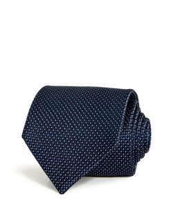Ted Baker Textured Dot Silk Classic Tie Navy thumbnail 1