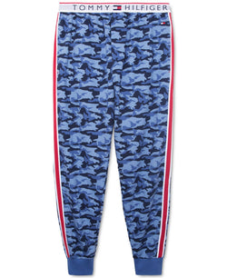 Th Modern Essentials Modern Essentials By Tommy Hilfiger Camo Lounge Jogger Pajama Pants Sapphire thumbnail 1