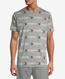 Th Modern Essentials Tommy Hilfiger Modern Essentials Logo-print Sleep Shirt Grayheather thumbnail 1