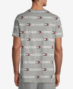 Th Modern Essentials Tommy Hilfiger Modern Essentials Logo-print Sleep Shirt Grayheather thumbnail 2