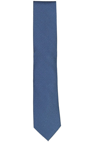 The Men's Store Basic Textured Solid Classic Tie NAVY