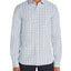 The Men's Store Bi-color Plaid Classic Fit Shirt Slate Blue