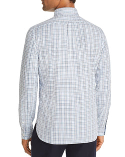 The Men's Store Bi-color Plaid Classic Fit Shirt Slate Blue thumbnail 2