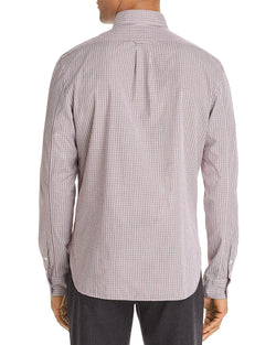 The Men's Store Check-print Classic Fit Shirt Burgundy thumbnail 2