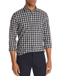 The Men's Store Check-print Classic Fit Shirt Gray Combo thumbnail 1