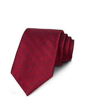 The Men's Store Chevron Dot Classic Tie burgundy