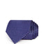 The Men's Store Diamond Grid Silk Classic Tie Navy/Purple