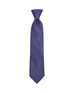 The Men's Store Diamond Grid Silk Classic Tie Navy/Purple thumbnail 2