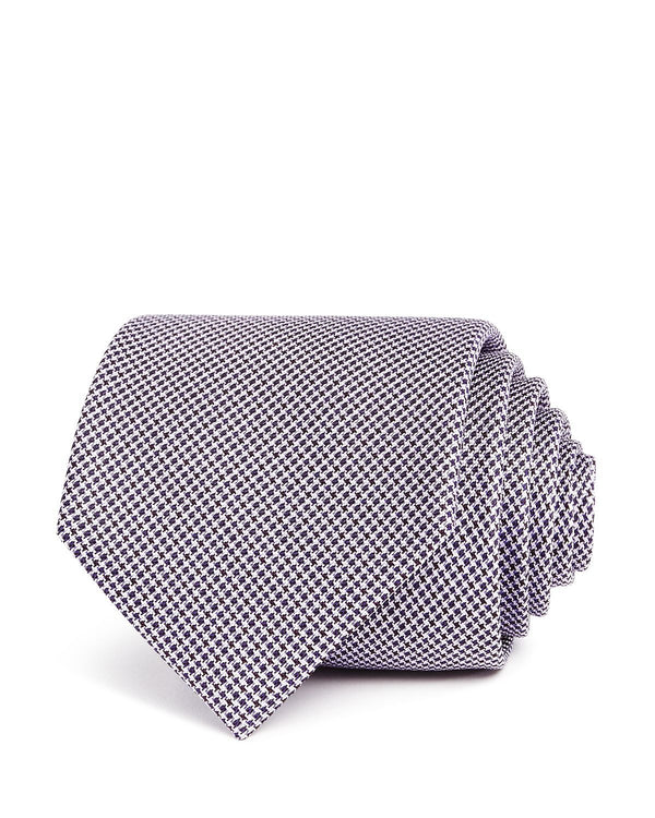 The Men's Store Ditsy-floral Silk Classic Tie Purple