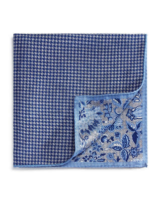 The Men's Store Exploded Floral/houndstooth Pocket Square Lavender