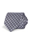 The Men's Store Florette Woven Silk Classic Tie Charcoal