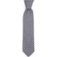 The Men's Store Florette Woven Silk Classic Tie Charcoal