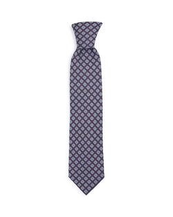 The Men's Store Florette Woven Silk Classic Tie Purple thumbnail 2
