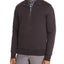 The Men's Store Half-zip Fleece Sweatshirt Gray