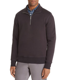 The Men's Store Half-zip Fleece Sweatshirt Gray thumbnail 1