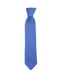 The Men's Store Herringbone Dot Silk Classic Tie Blue thumbnail 2