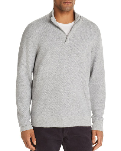 The Men's Store Marled Half-zip Sweater Gray Ivory