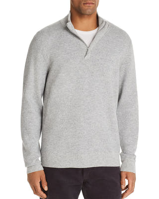 The Men's Store Marled Half-zip Sweater Gray Ivory