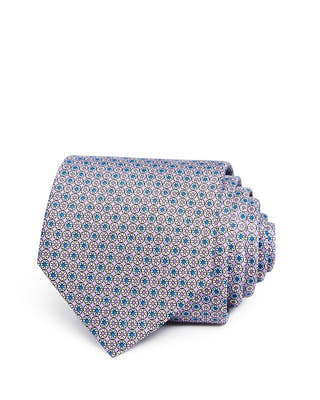 The Men's Store Micro Circle Floret Classic Tie Lavender