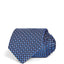 The Men's Store Multi Dot Silk Classic Tie Navy Blue