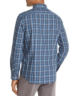 The Men's Store Plaid Classic Fit Shirt Blue / Raisin thumbnail 2