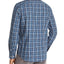 The Men's Store Plaid Classic Fit Shirt Navy Plaid