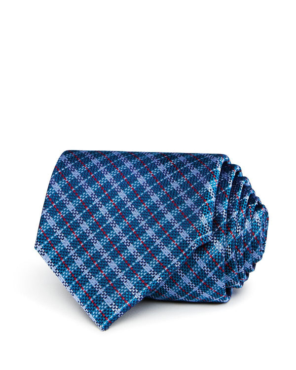 The Men's Store Plaid Silk Classic Tie Green