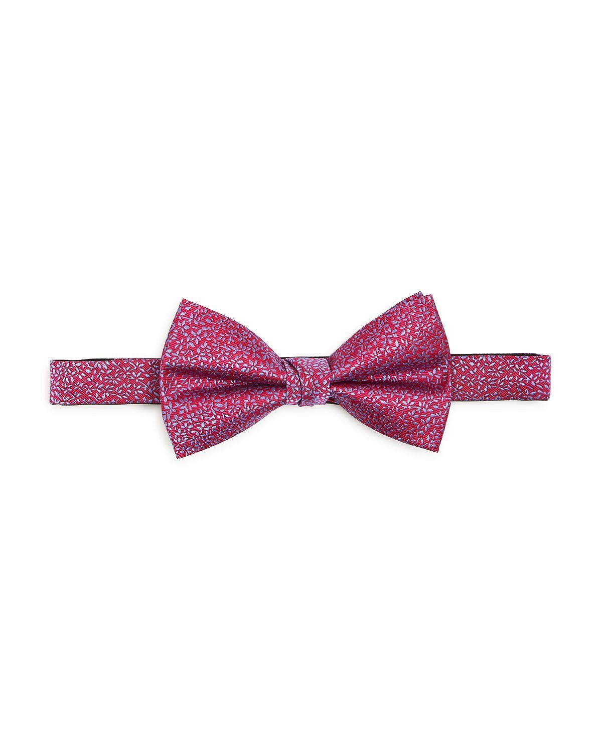 The Men's Store Stem & Leaf Silk Bow Tie Red