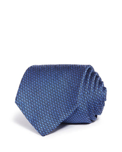The Men's Store Textured Dot Silk Classic Tie Blue/Pink thumbnail 1