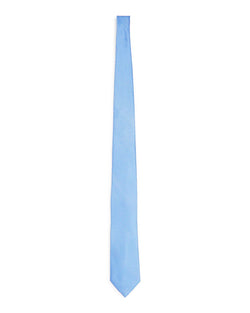 The Men's Store Textured Neat Silk Classic Tie Light Blue/White thumbnail 2