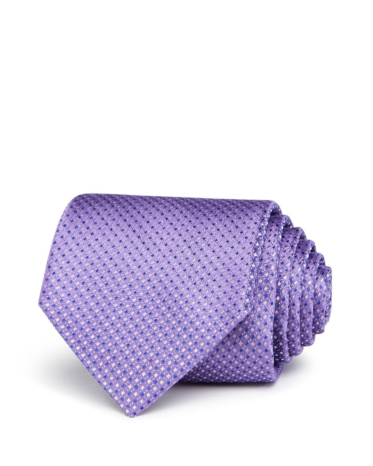 The Men's Store Textured Neat Silk Classic Tie Purple