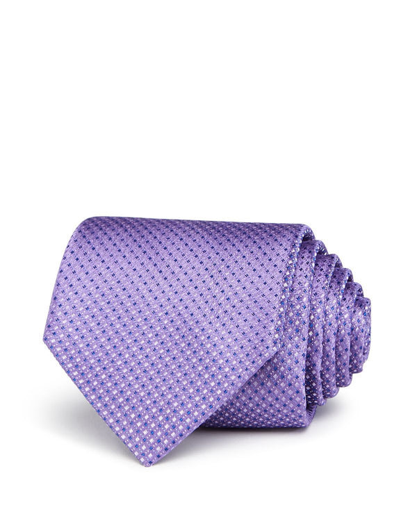 The Men's Store Textured Neat Silk Classic Tie Purple
