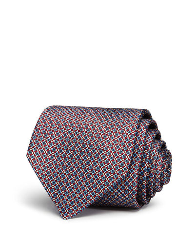 The Men's Store The Store Diamond Floral Classic Necktie Red