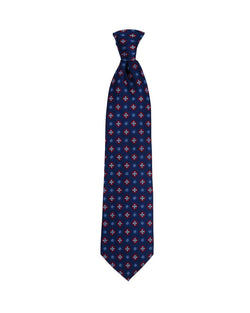The Men's Store The Store Diamond Florette Classic Necktie Navy/red thumbnail 2