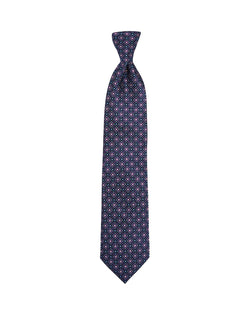 The Men's Store The Store Floral Medallion Classic Necktie Navy/Purple thumbnail 2
