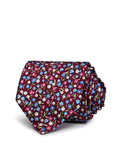 The Men's Store The Store Flower Stem Classic Necktie Plum