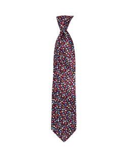 The Men's Store The Store Flower Stem Classic Necktie Plum thumbnail 2