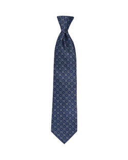The Men's Store The Store Linked Ring Print Classic Tie Navy/blue thumbnail 2