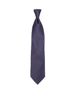 The Men's Store The Store Mini Flower Dot Classic Necktie Navy/Pink thumbnail 2