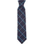 The Men's Store Tuscan Check Silk Classic Tie Navy