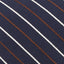 Theory Roadster Alport Striped Silk Skinny Tie Blue
