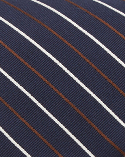 Theory Roadster Alport Striped Silk Skinny Tie Blue thumbnail 2