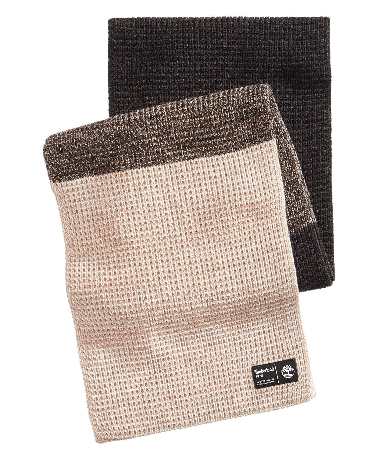 Timberland Colorblock Thermal Scarf Grey/Tan