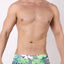 Timoteo Black Pool Party Printed Mesh Swim Short w/ Jockstrap