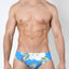 Timoteo Blue Floral Lakeshore Low Rise Swim Brief